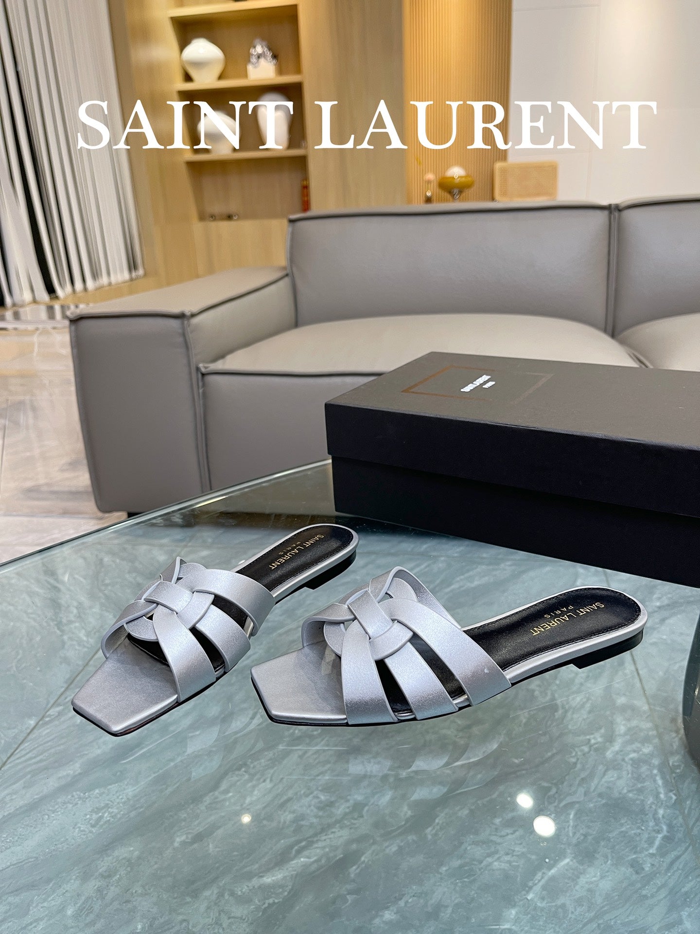 Platinum YT Mules In Leather