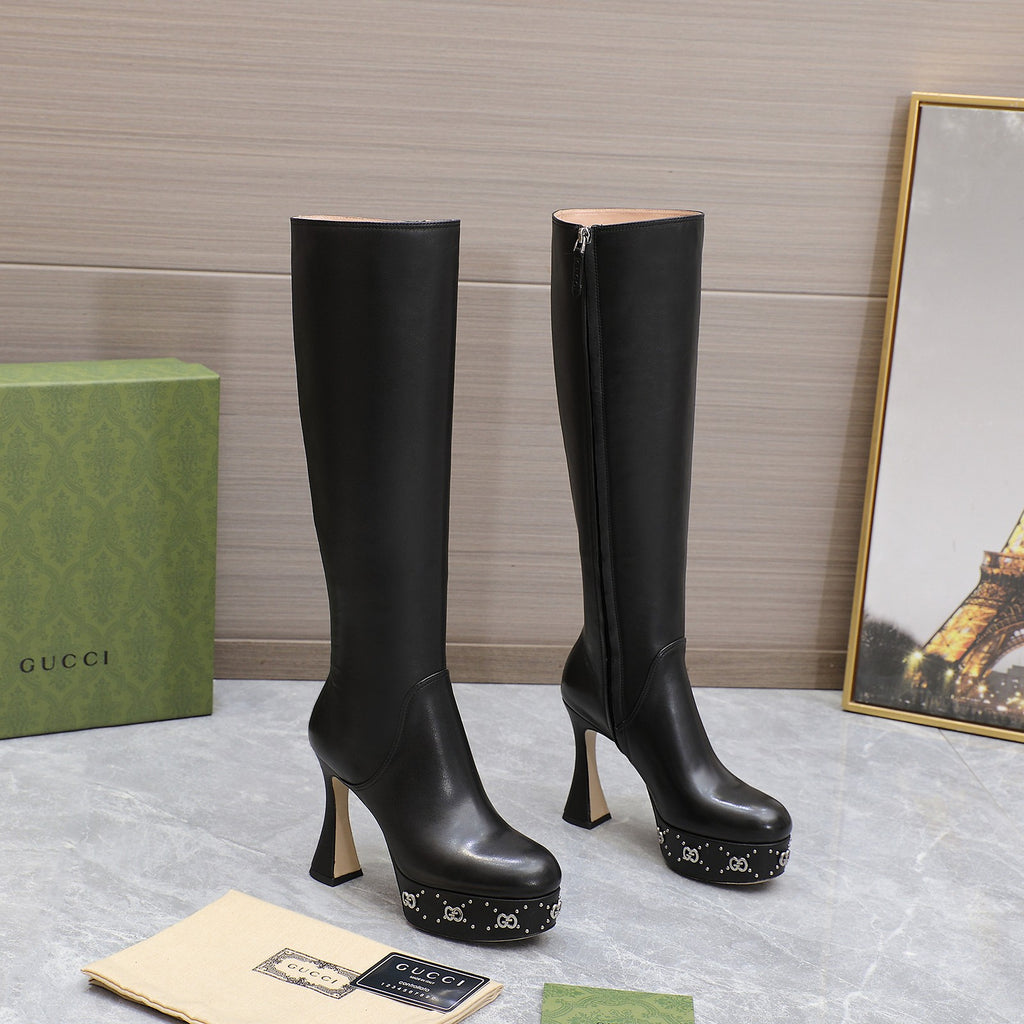 Black GW Platform Boot