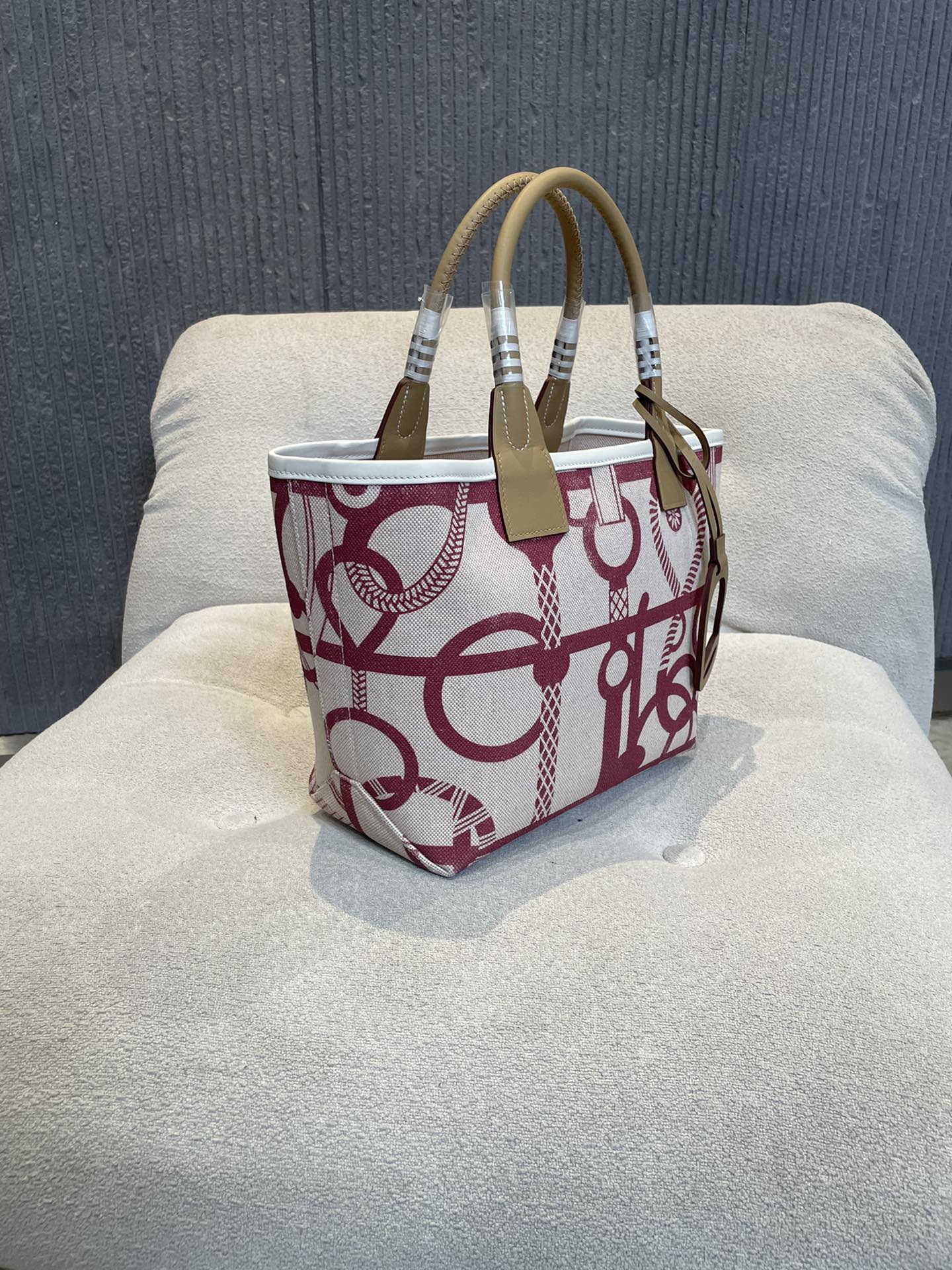 Rose Pourpre / Ecru / Beige / Chaï / Nata Steeple 25 Bag