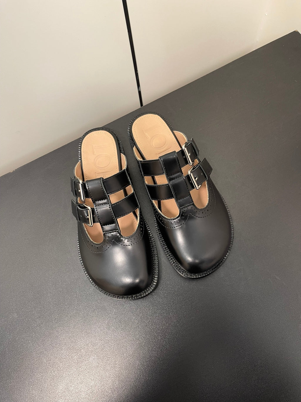 Black Campo Mary Jane Mule