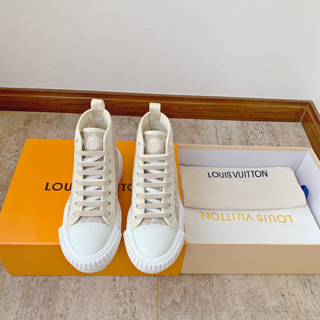 Beige LS High Top Sneaker