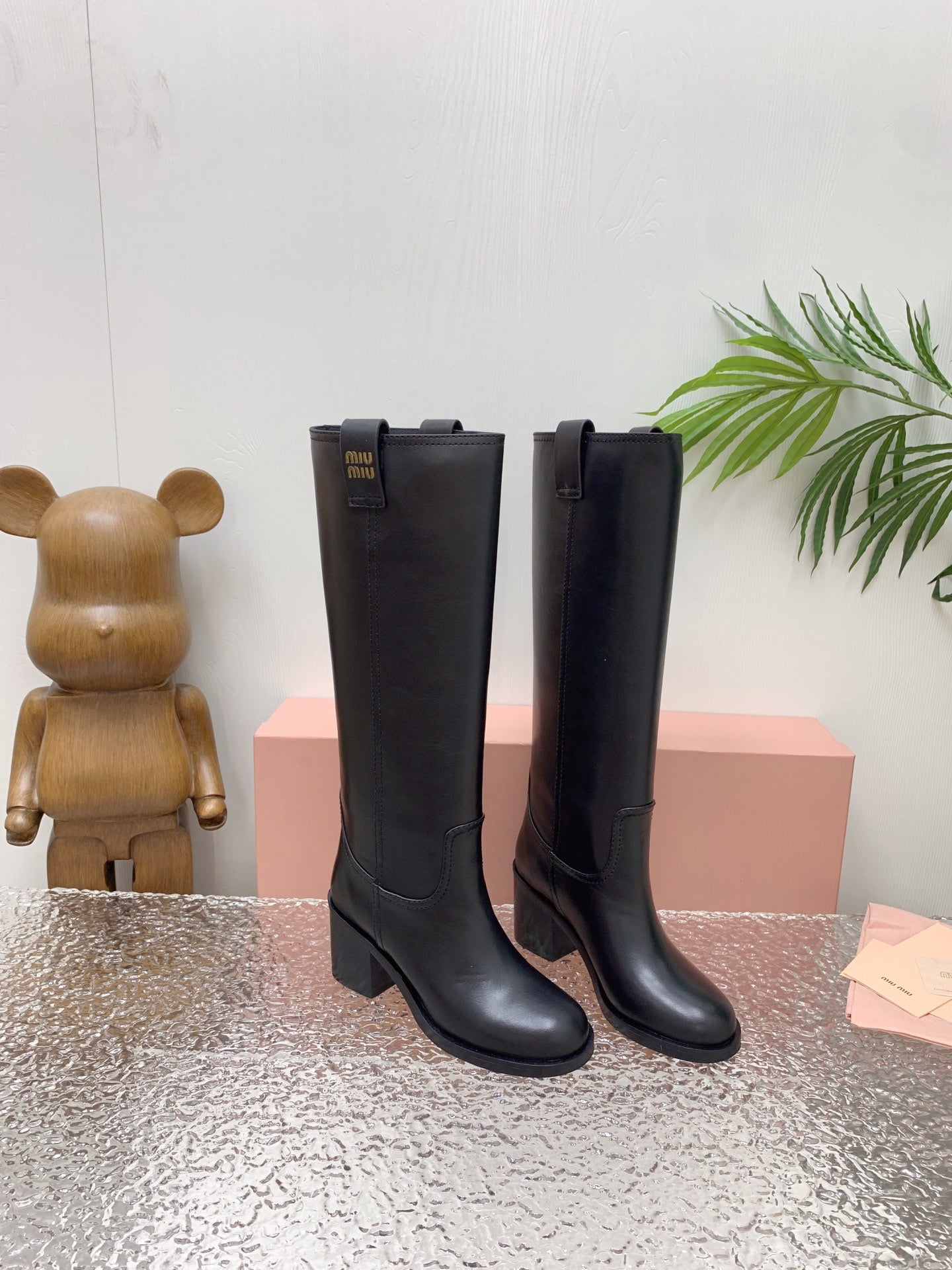 Black MM Leather Boots