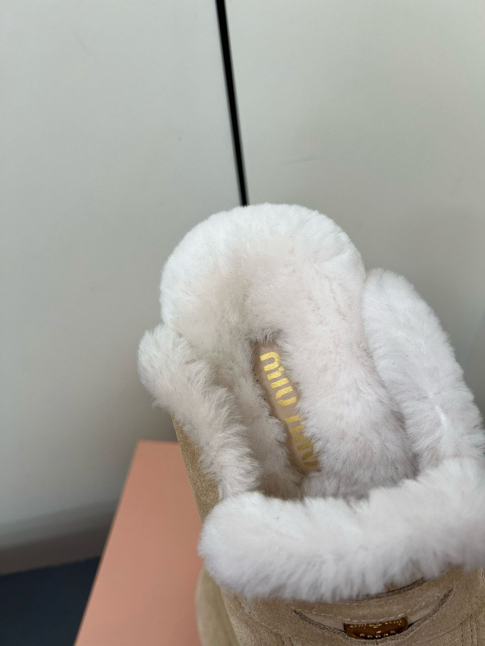 Ecru Suede Mules