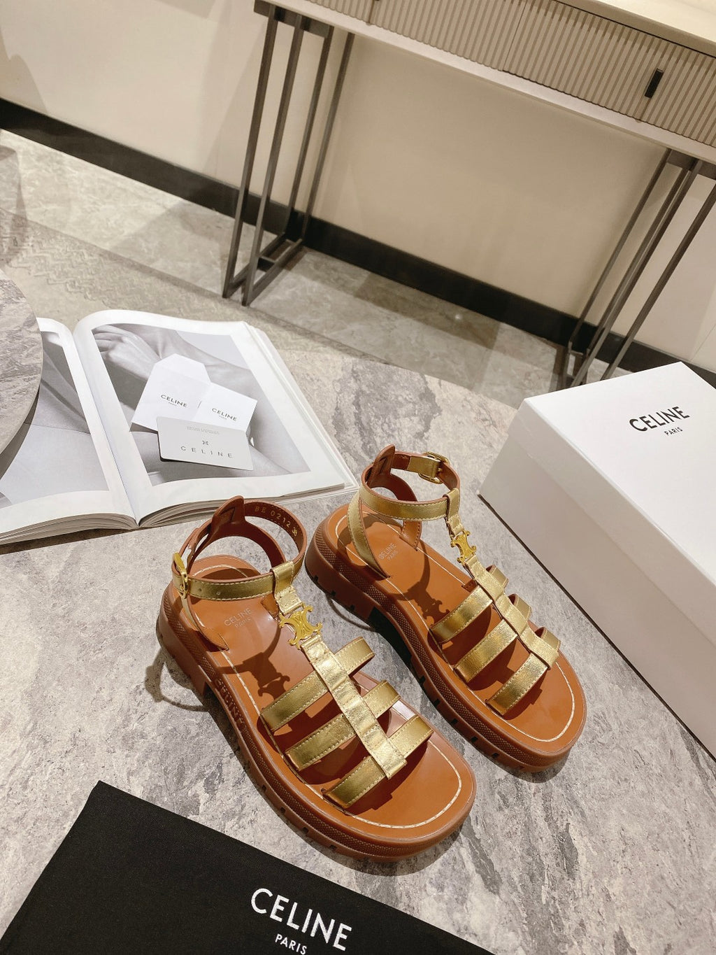 Gold CG sandal