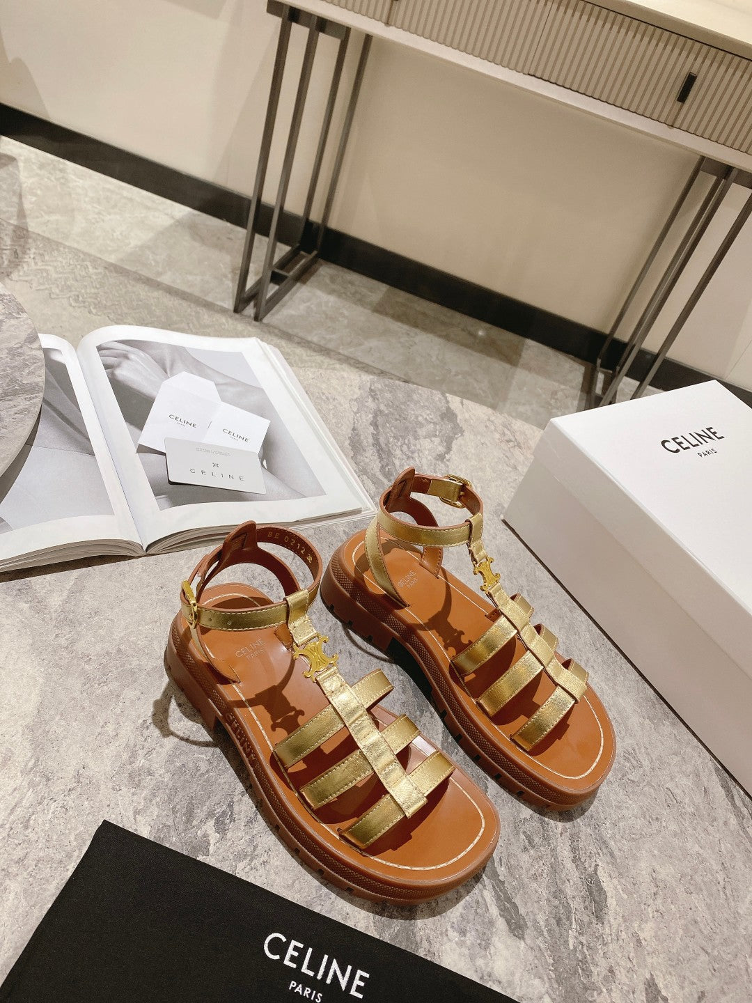 Gold CG sandal