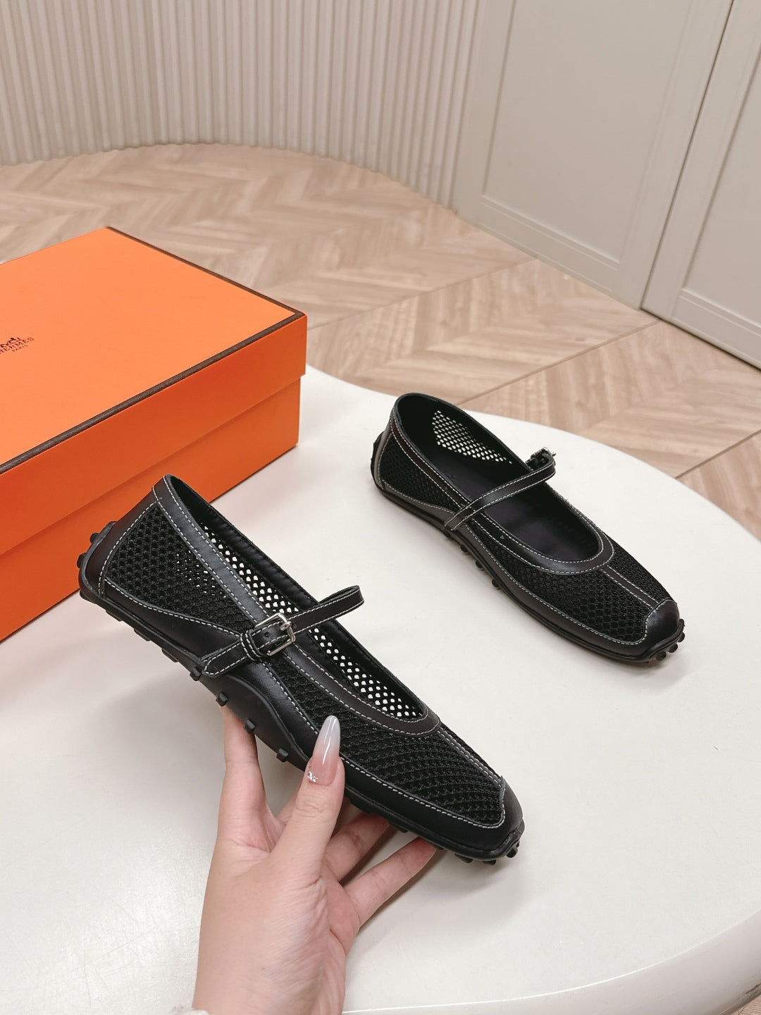 Black Kichu Ballet Flat