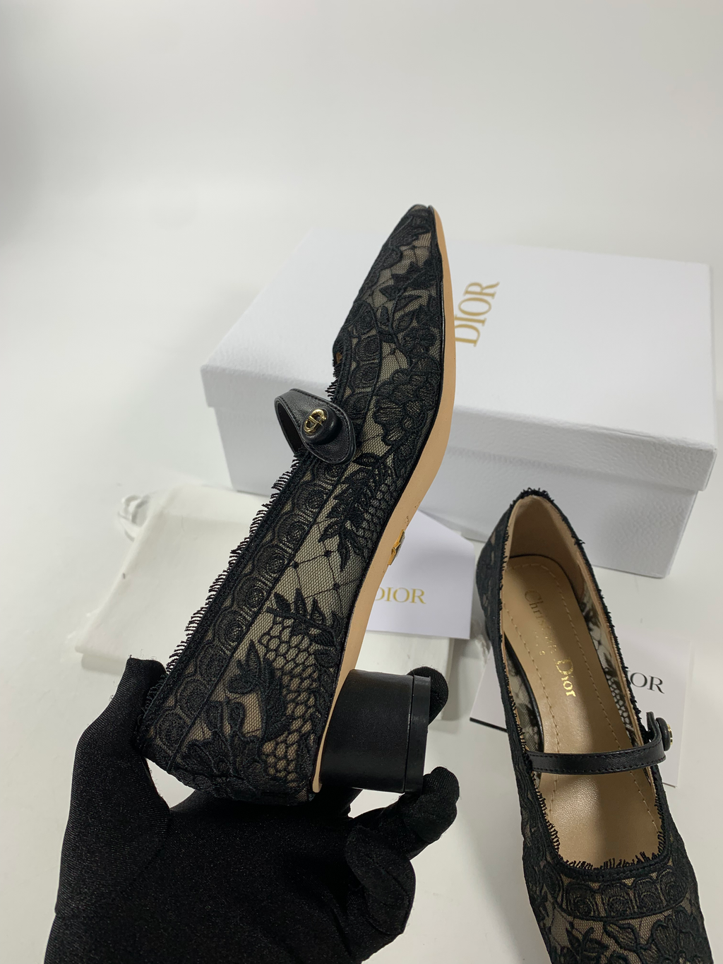 Black DG ballet pump