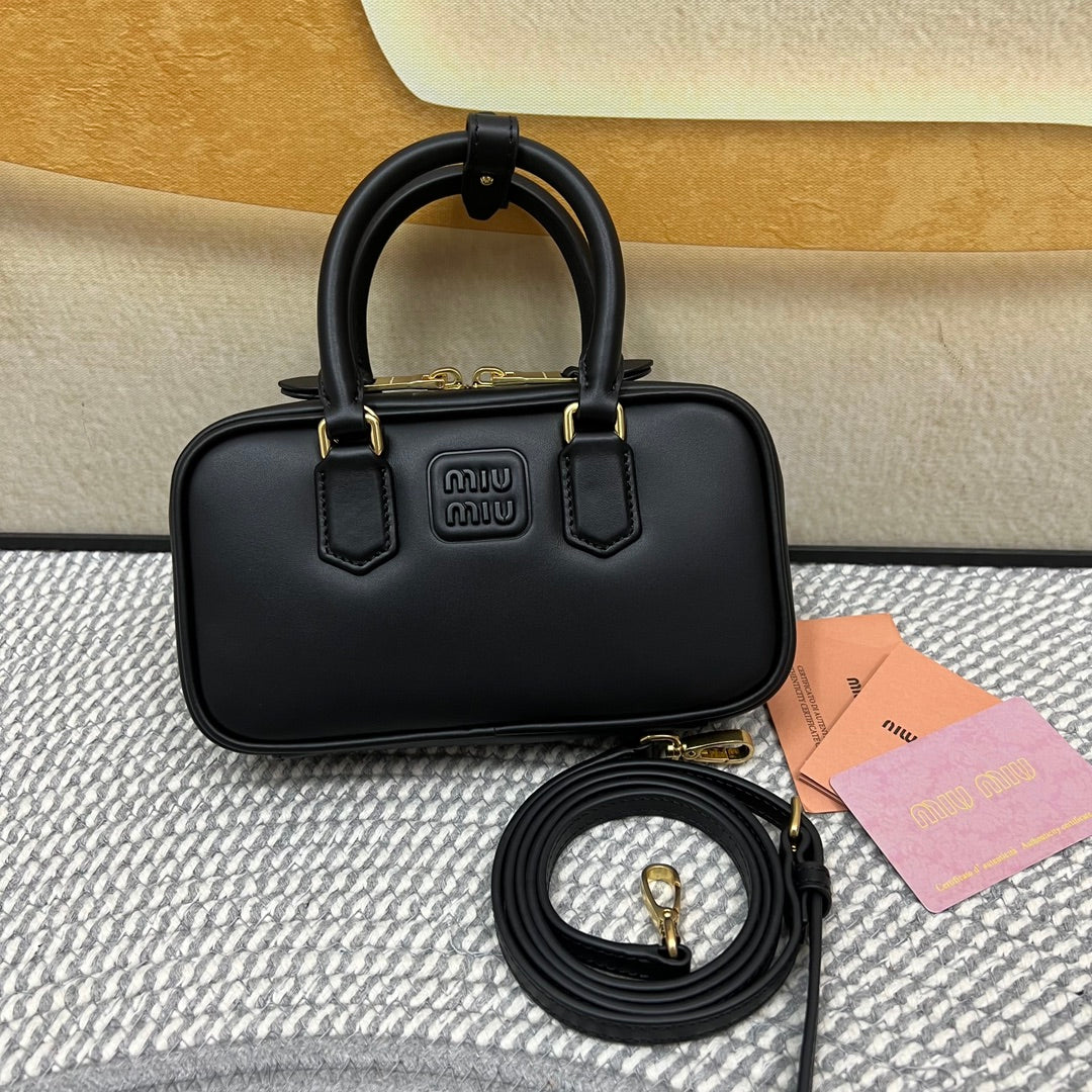Black Arcadie Leather Mini-Bag