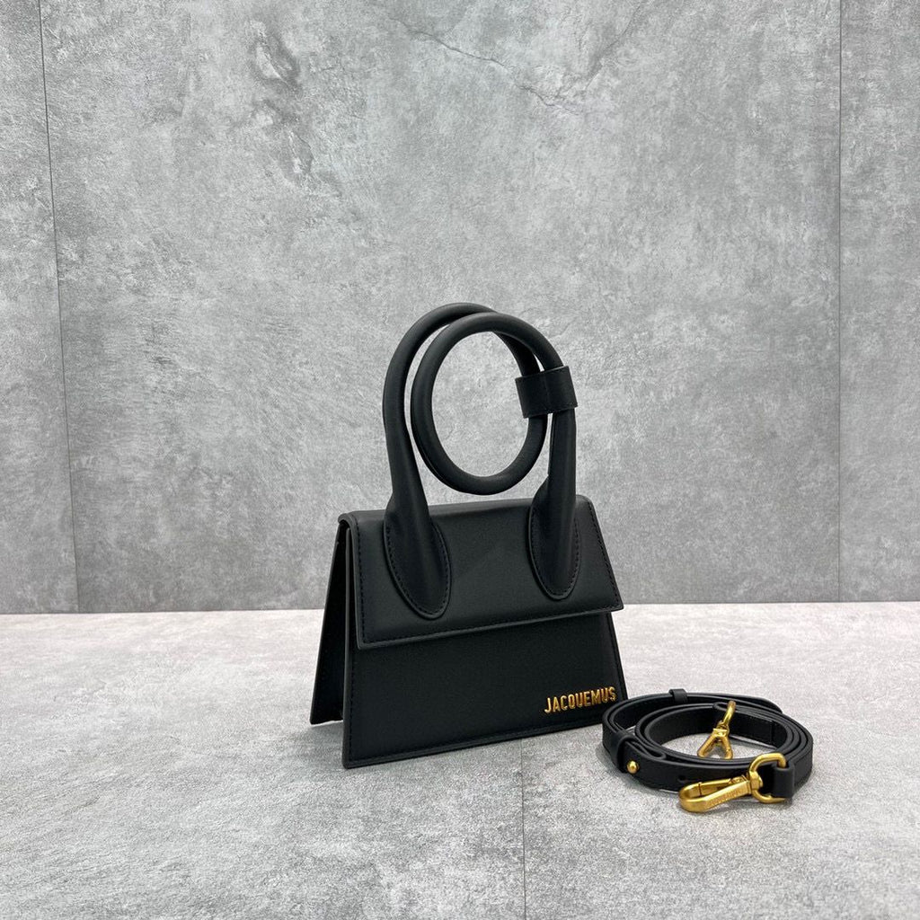 Black LC Noeud Coiled Handbag