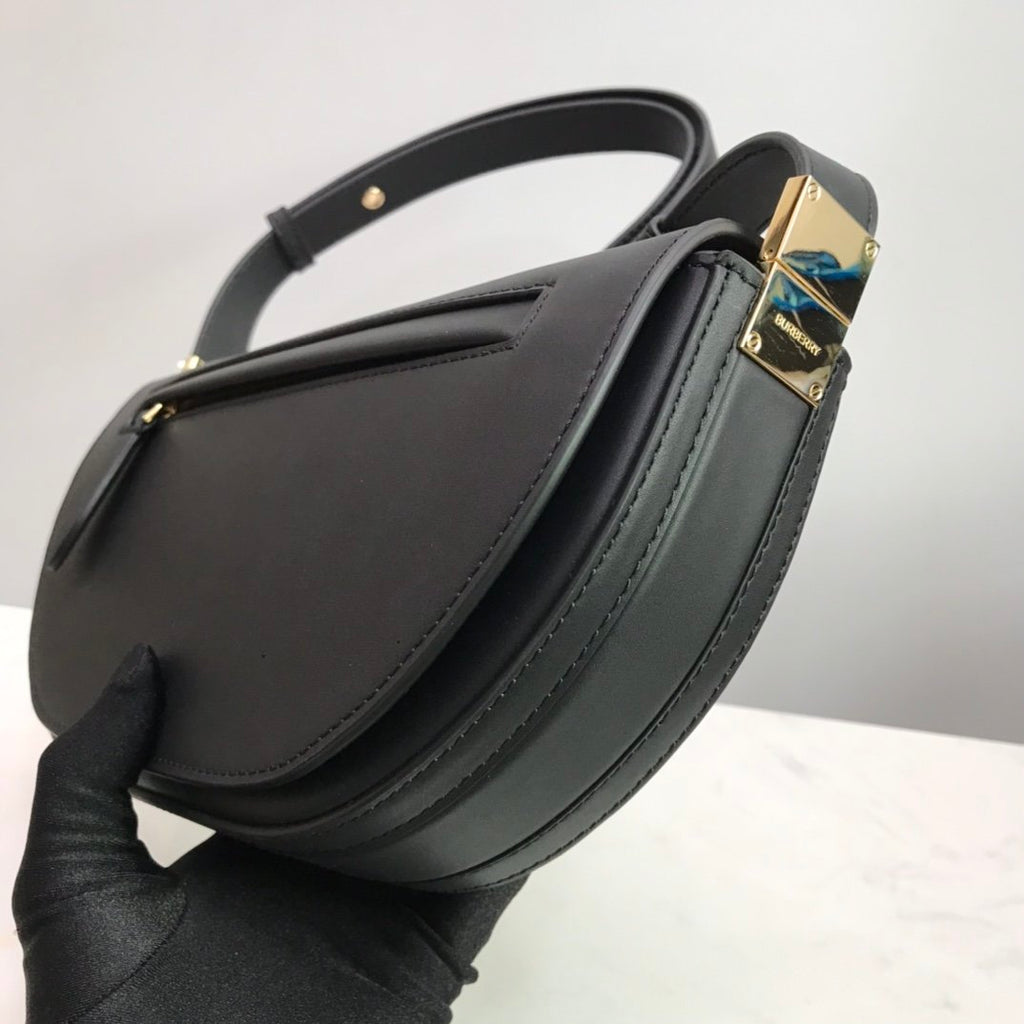 Black small leather BO bag