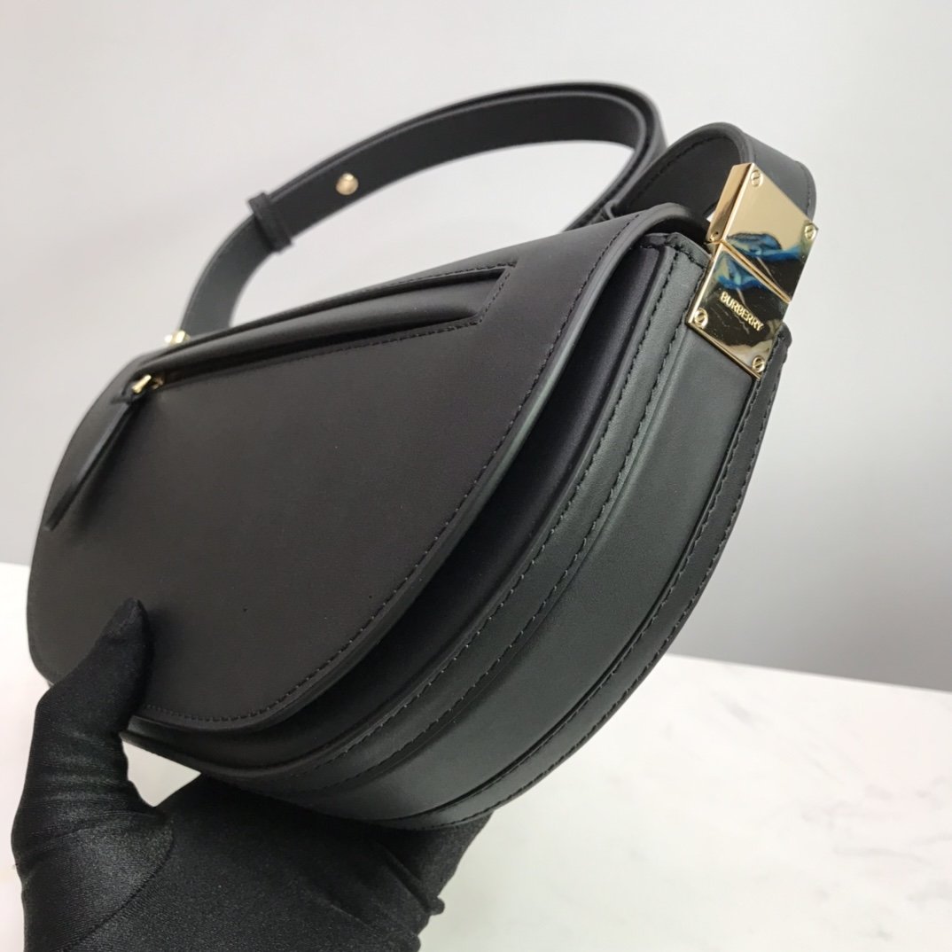 Black small leather BO bag