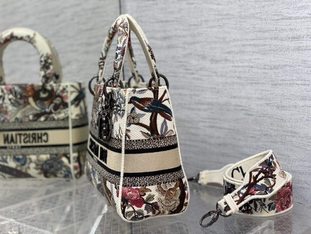 Ecru multicolor medium LD-lite bag