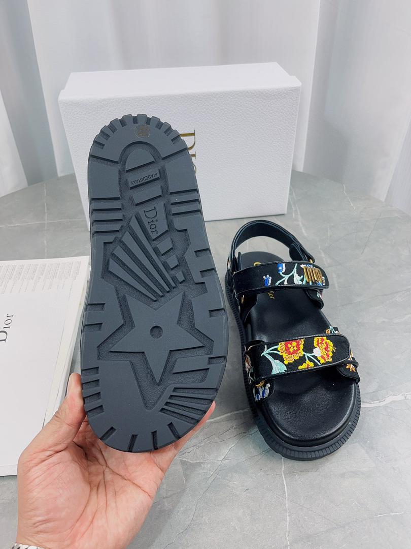 Black Multicolor DA Sandal