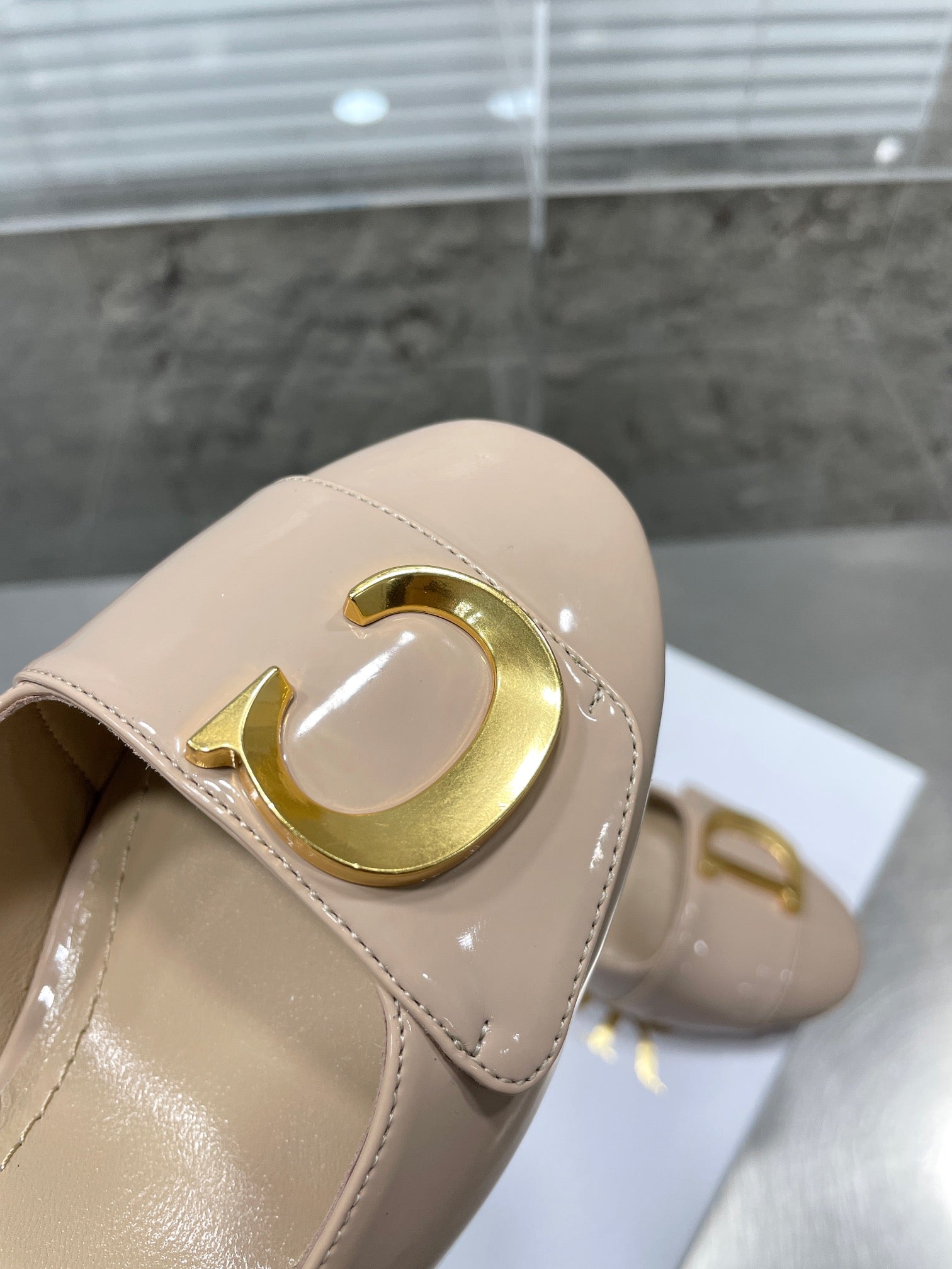 Nude CD Slingback Pump