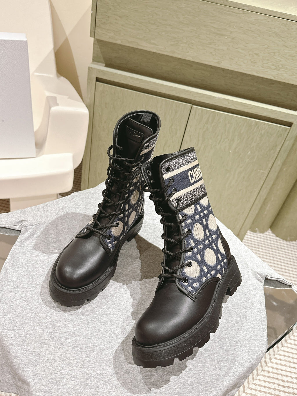 Black & Blue D-Major Ankle Boot