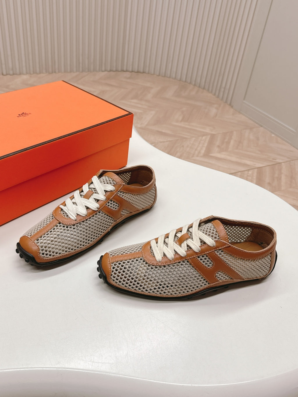 Beige Lin/Naturel Kiga Sneaker