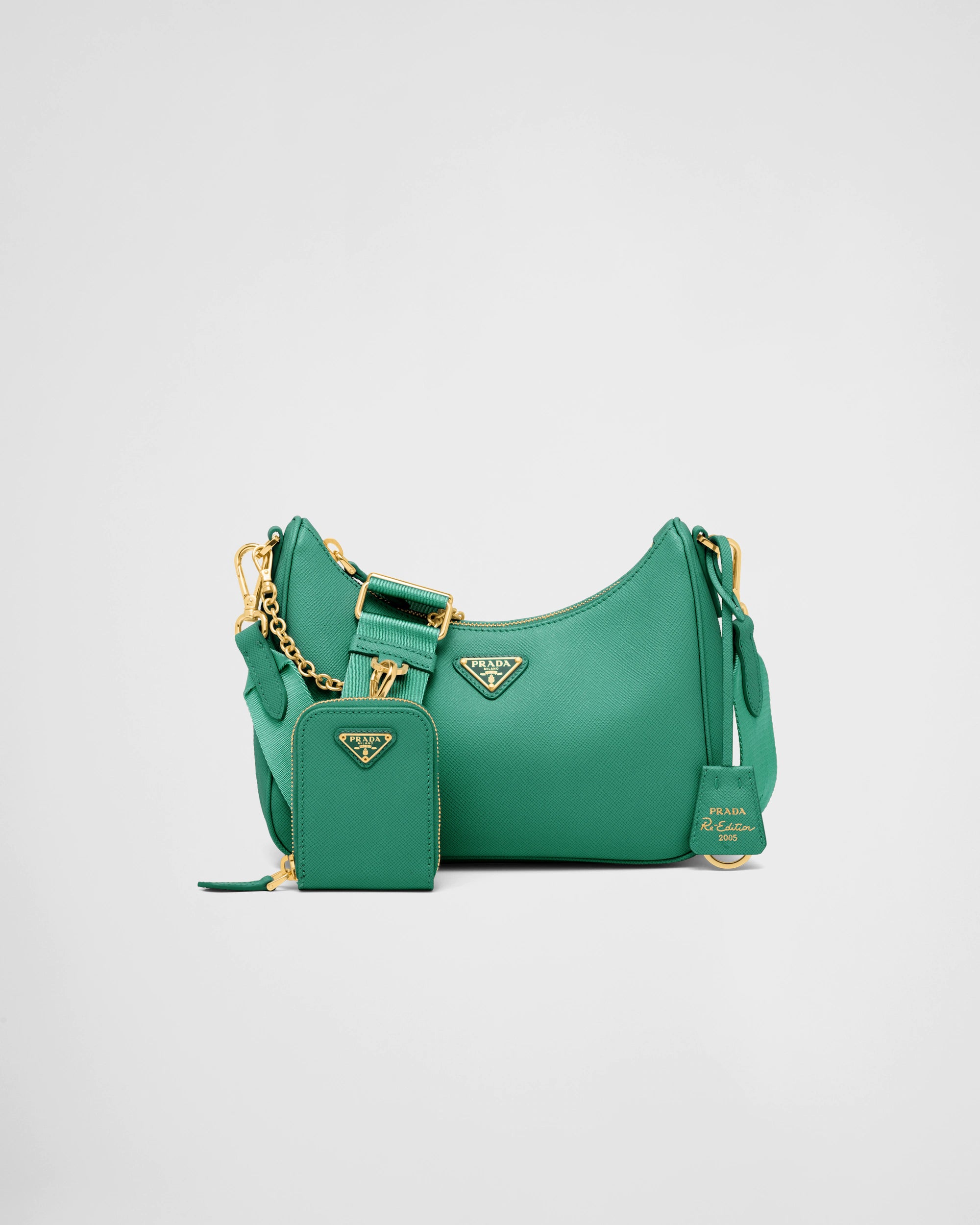 Green PRE  leather bag