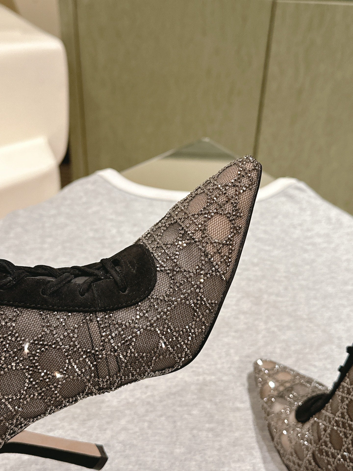 Black & Nude Capture Heeled Ankle Boot