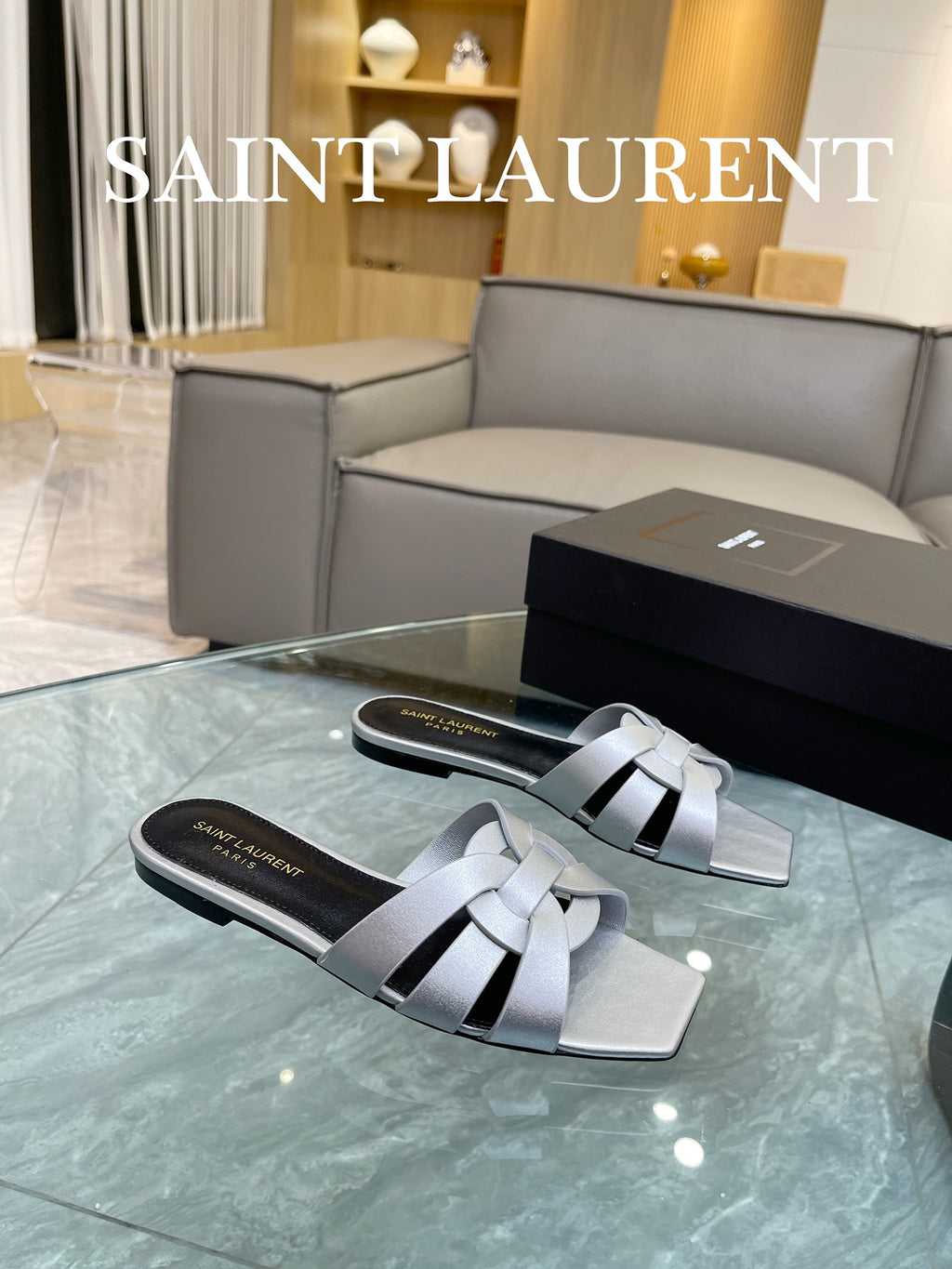 Platinum YT Mules In Leather