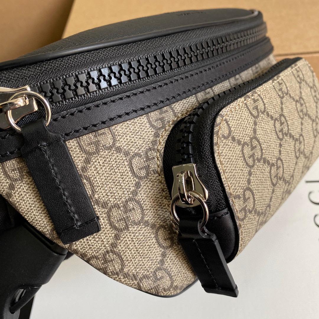 Beige & Black Men's GS Bumbag