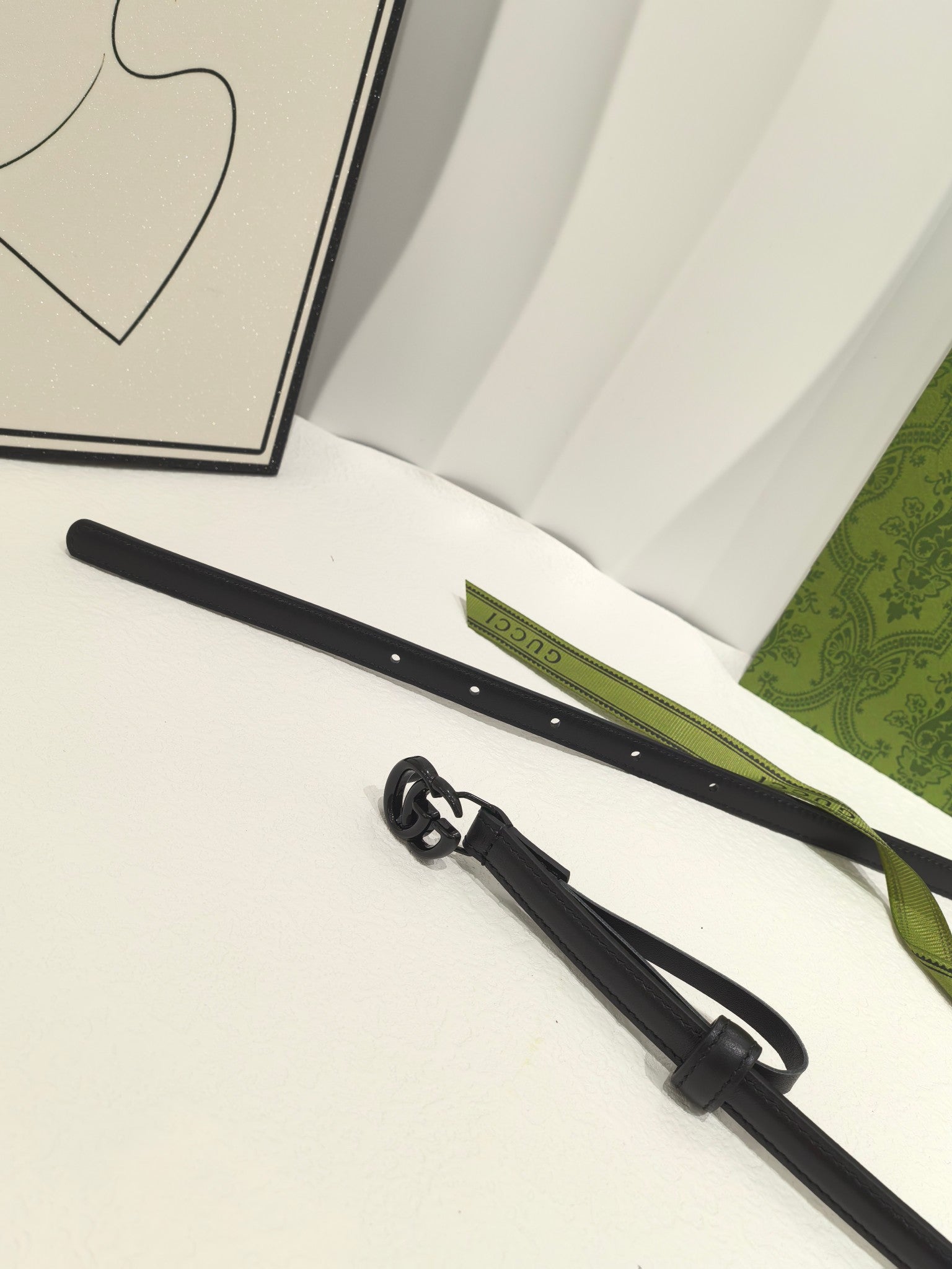 Black Marmont Thin Belt