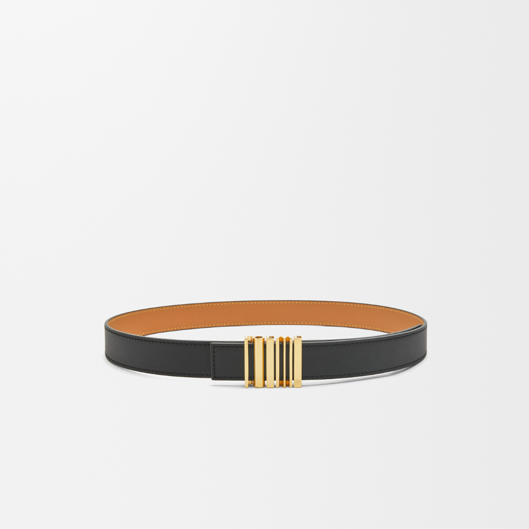 Black/Gold Graphic Belt