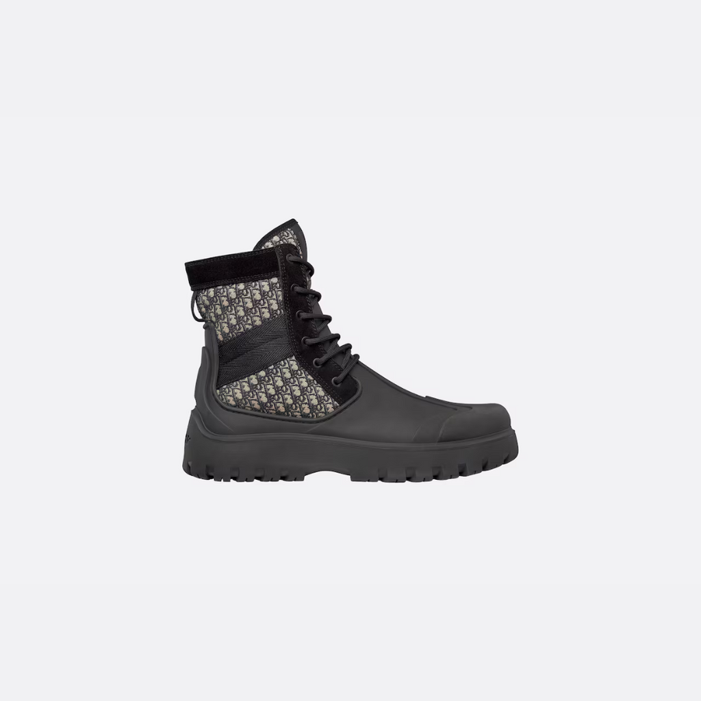 Black DG Lace-Up Boot