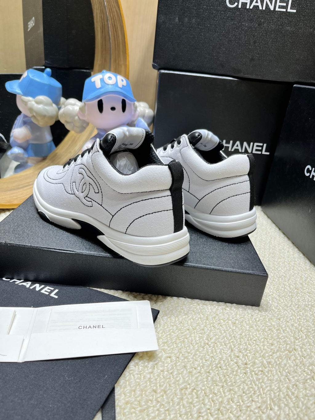 White & Black Trainers