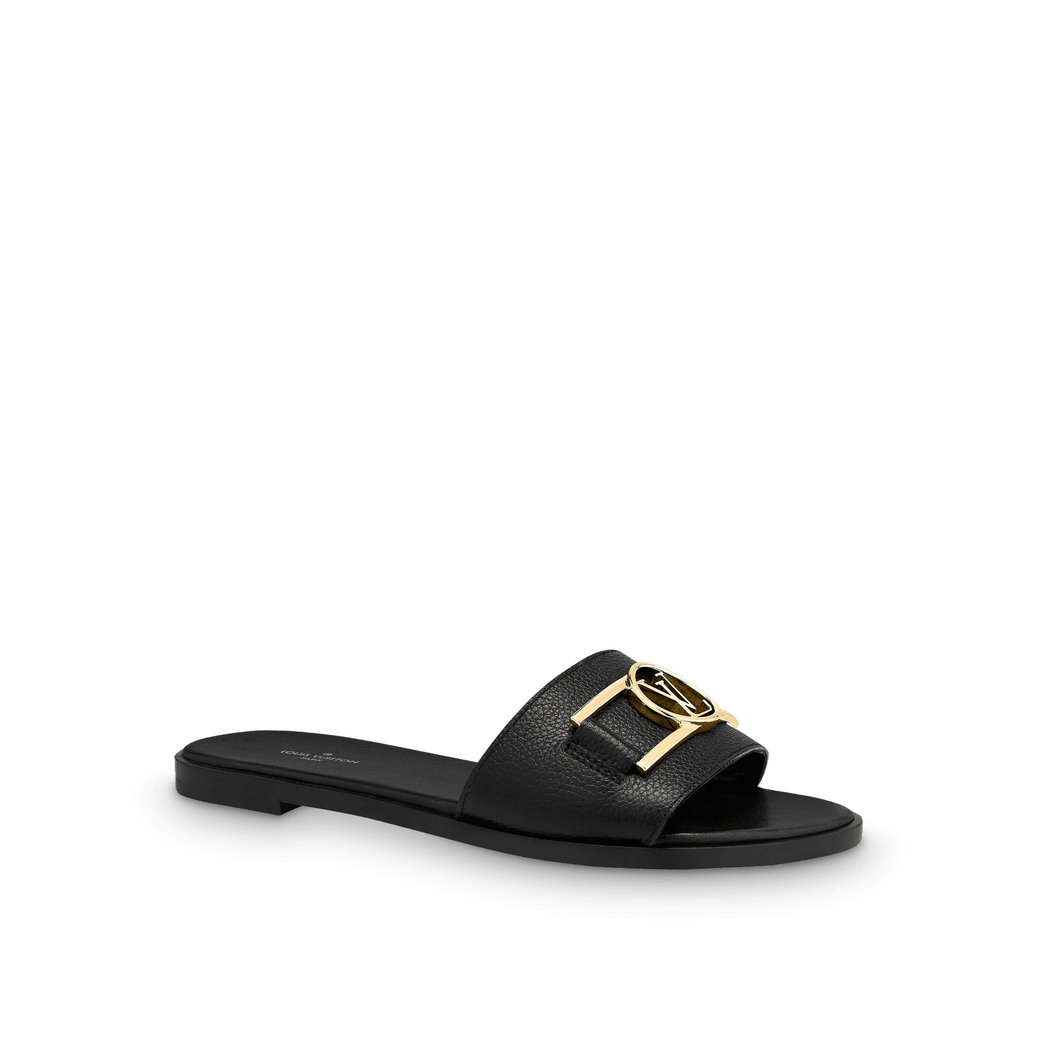 Black LI flat mule