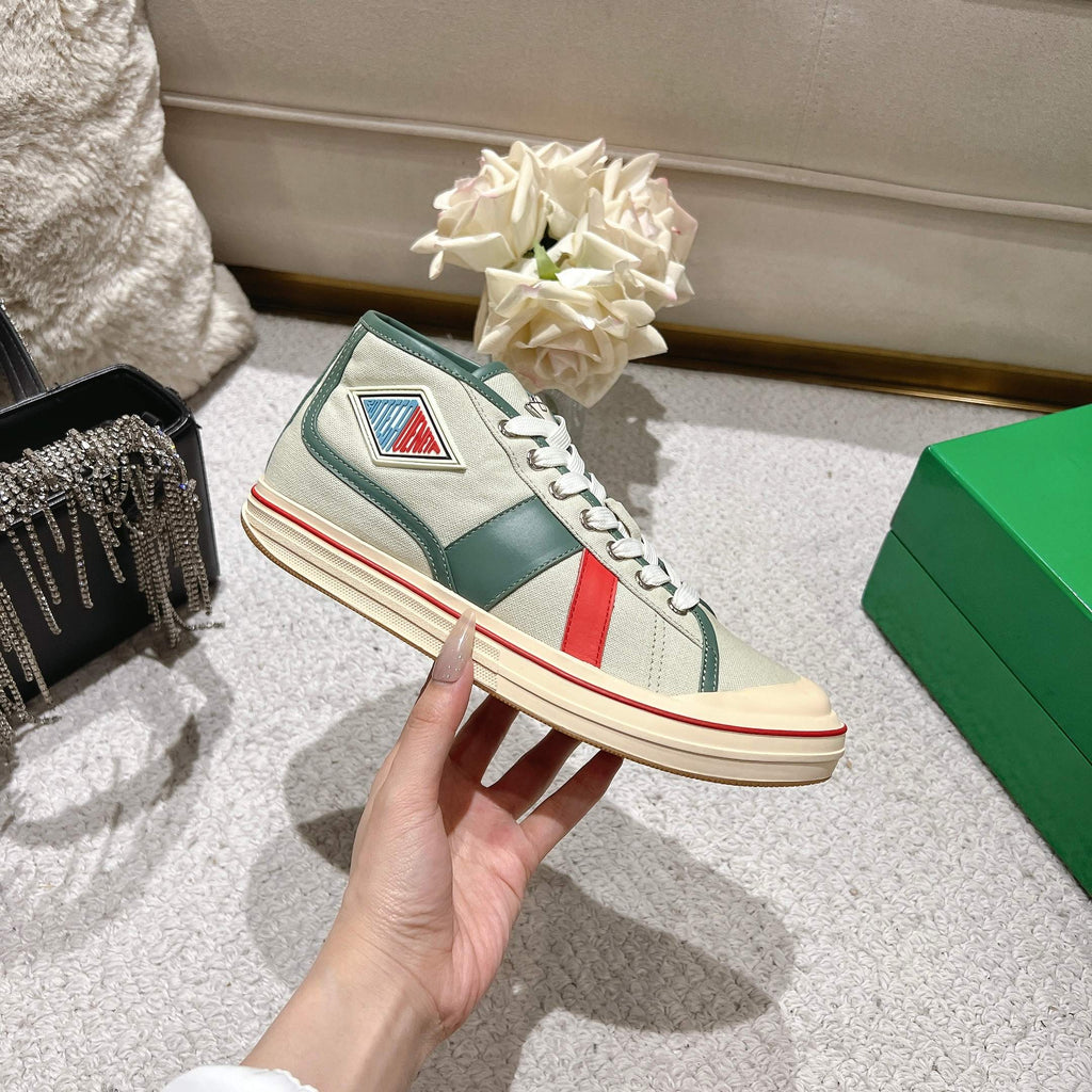 Men's White Jade/Aloe Mid-Top Eliot Sneaker