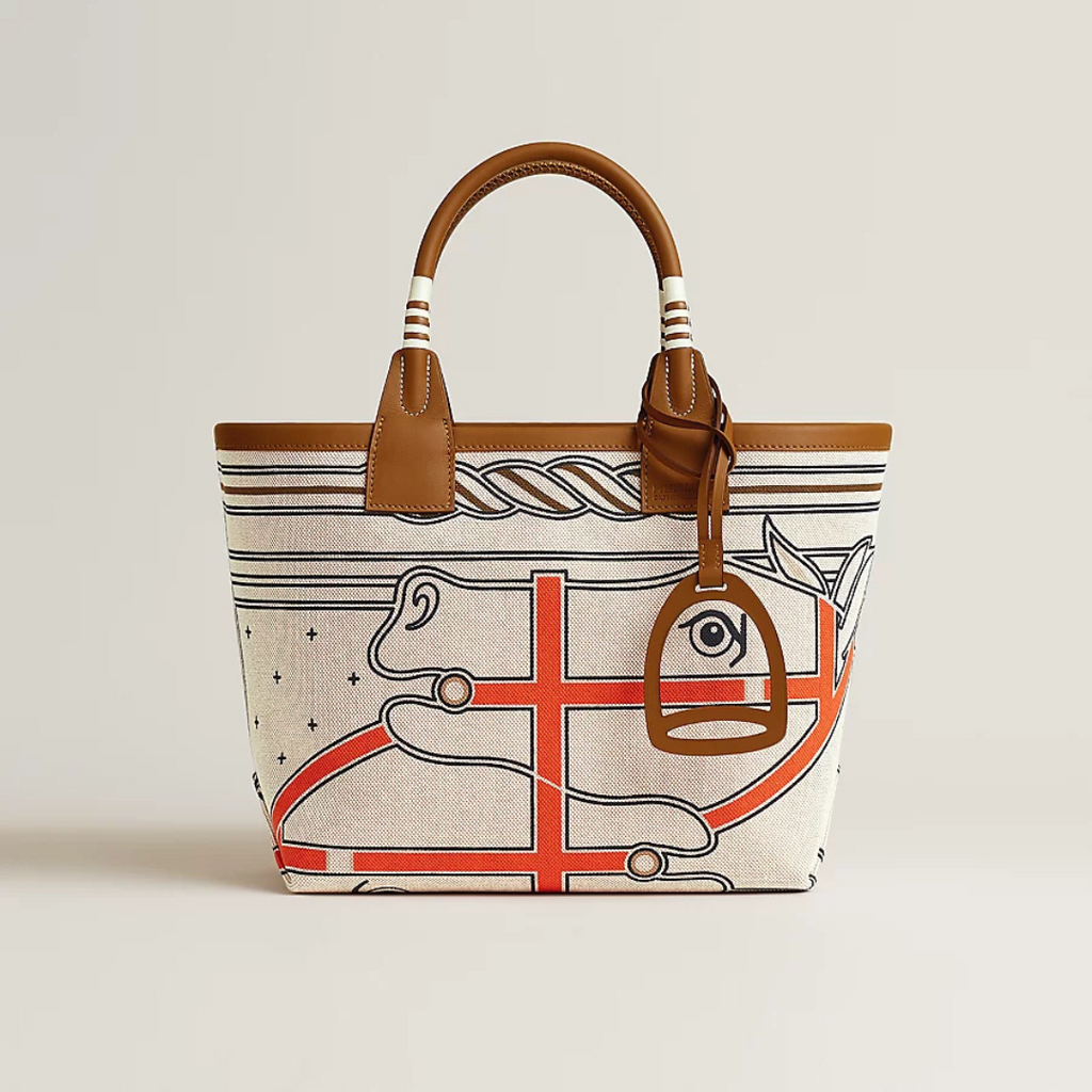 Gris / Beige / Ecru / Beige / Gold Steeple 25 Bag