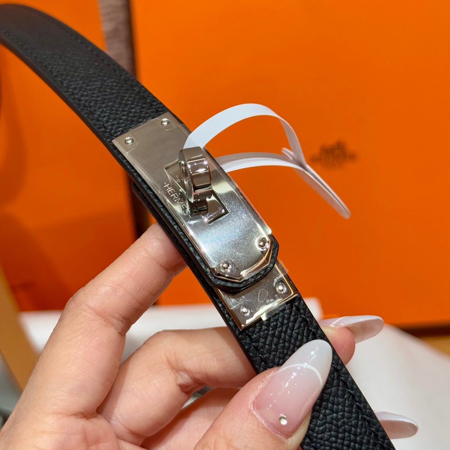 Noir Kelly 18 Belt With Palladium Plated