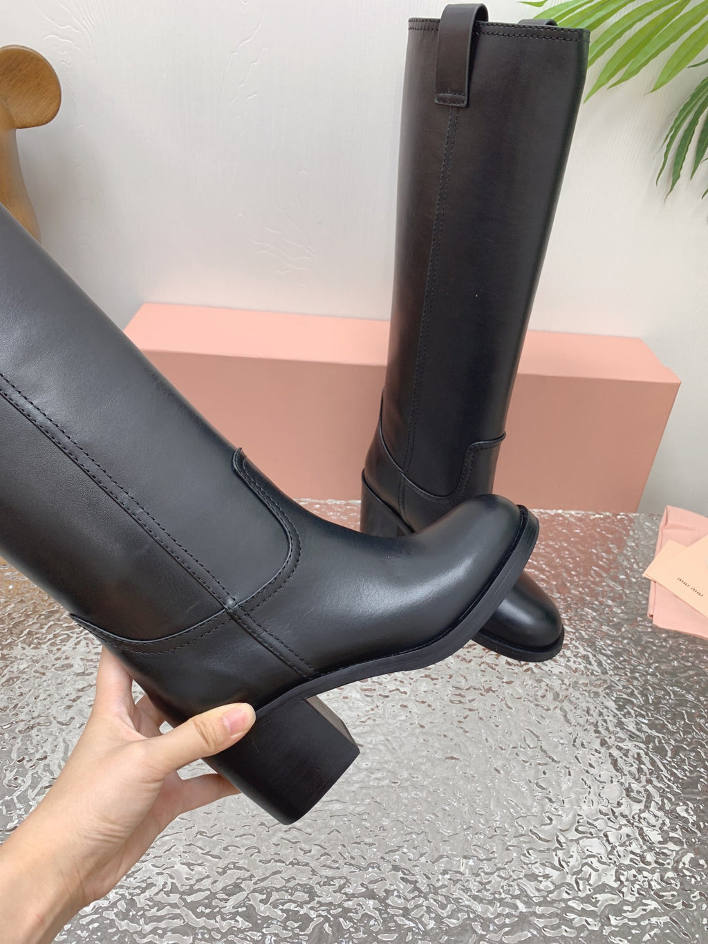 Black MM Leather Boots