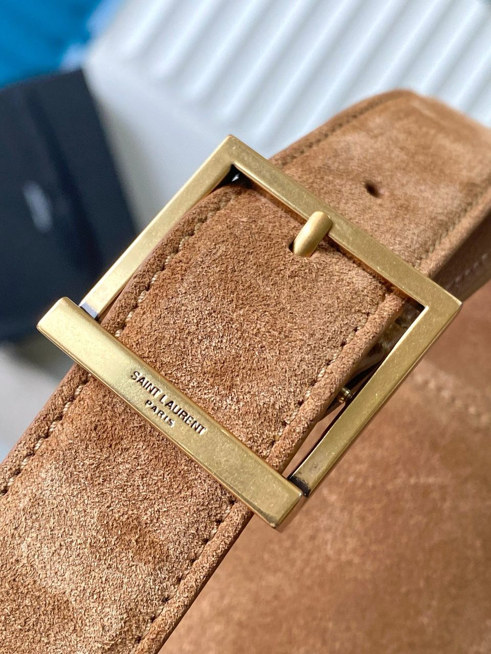 Leaf Green Le 5 à 7 Large Leather Shoulder Bag