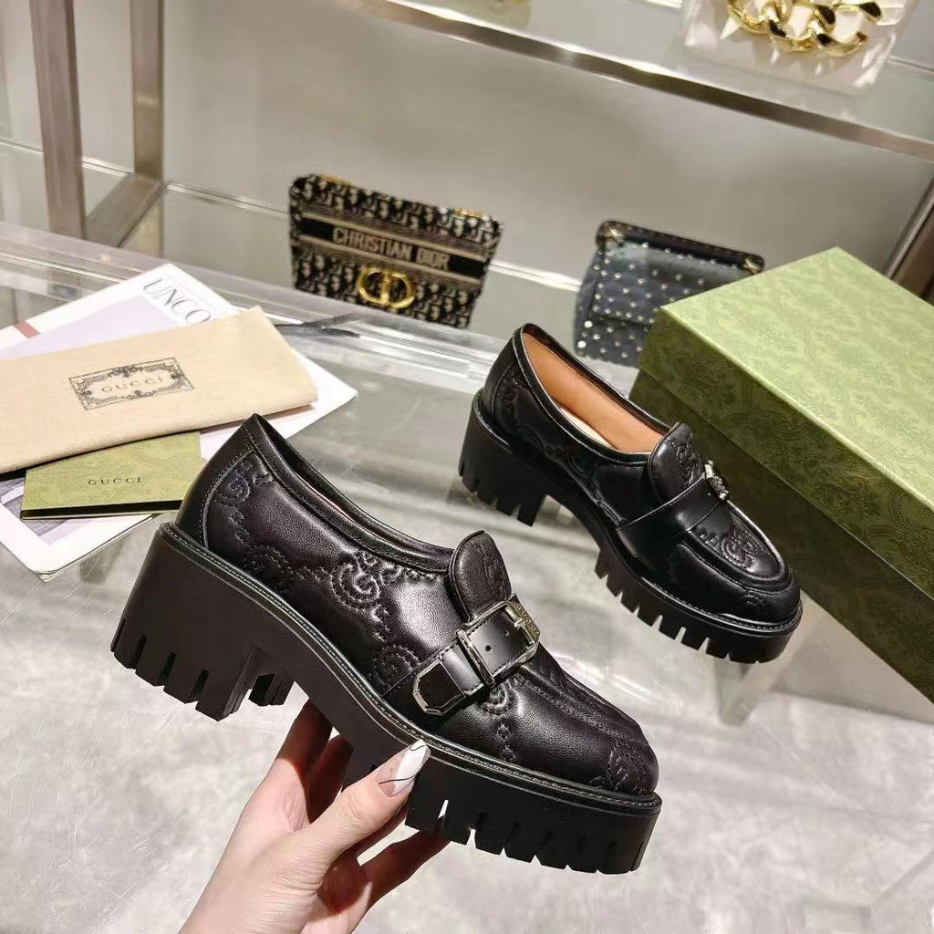 Black G Matelassé loafer