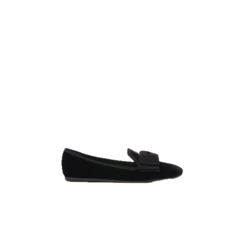 Black Velvet Slippers