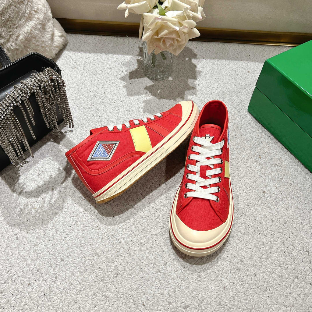 Men's Scarlet/Tomato Mid-Top Eliot Sneaker