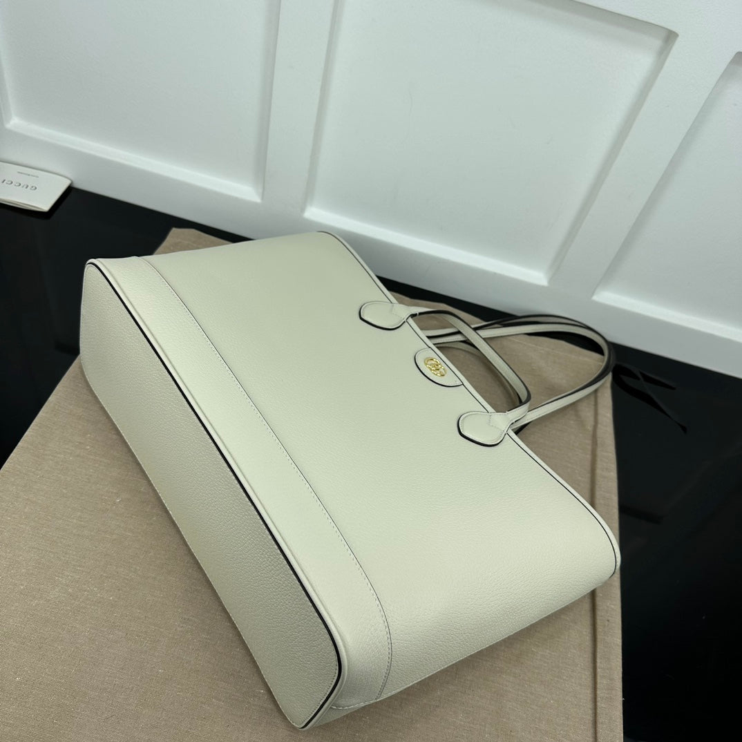 White GO Medium Tote Bag