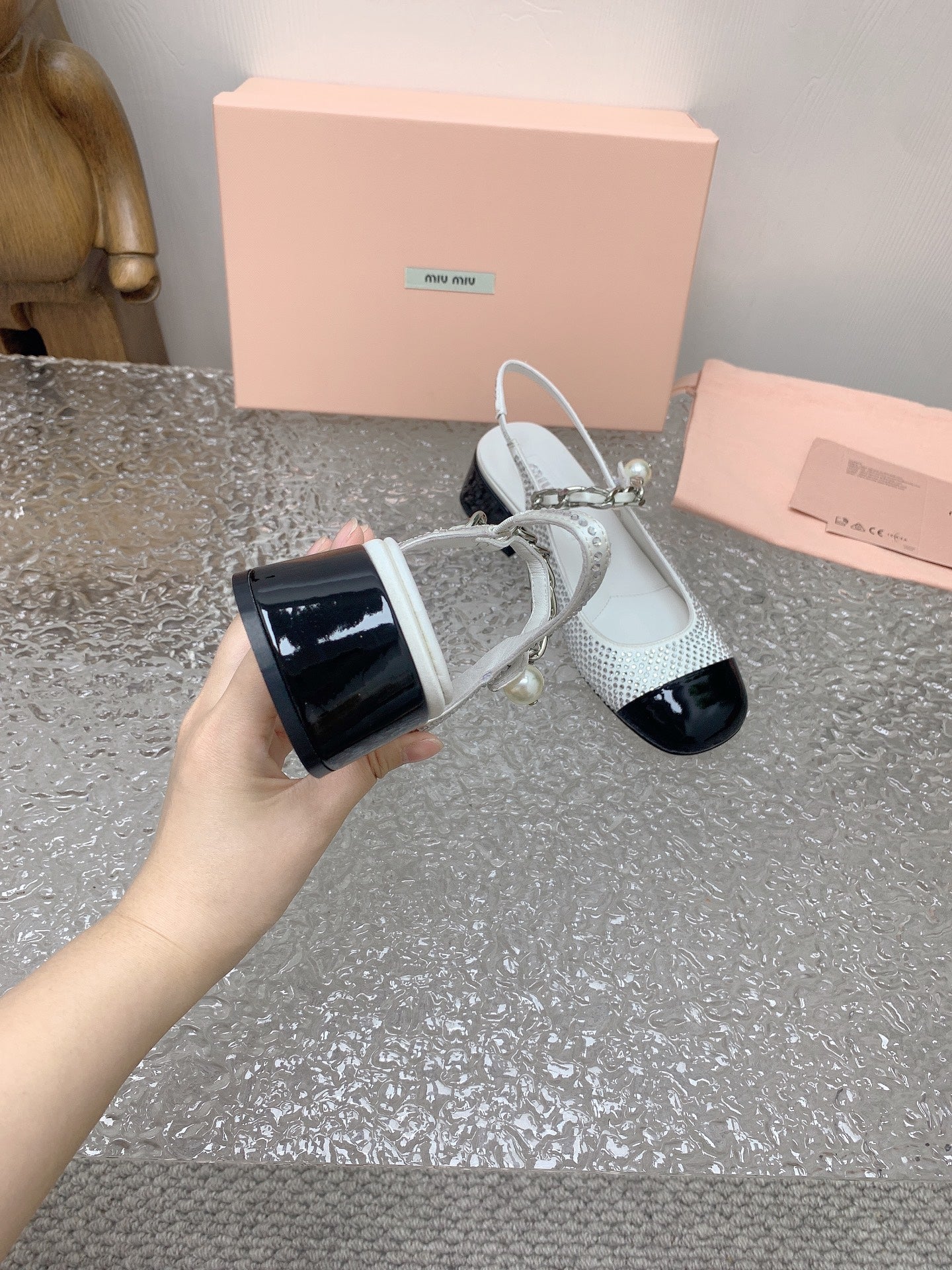 Satin & Crystal Slingback Pumps