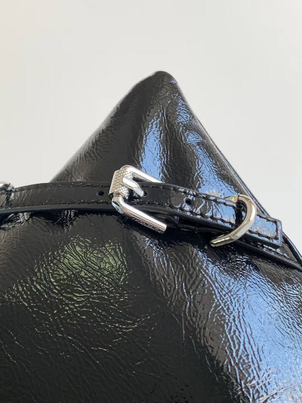 Black Small P'tit Voyou Bag In Patent Leather