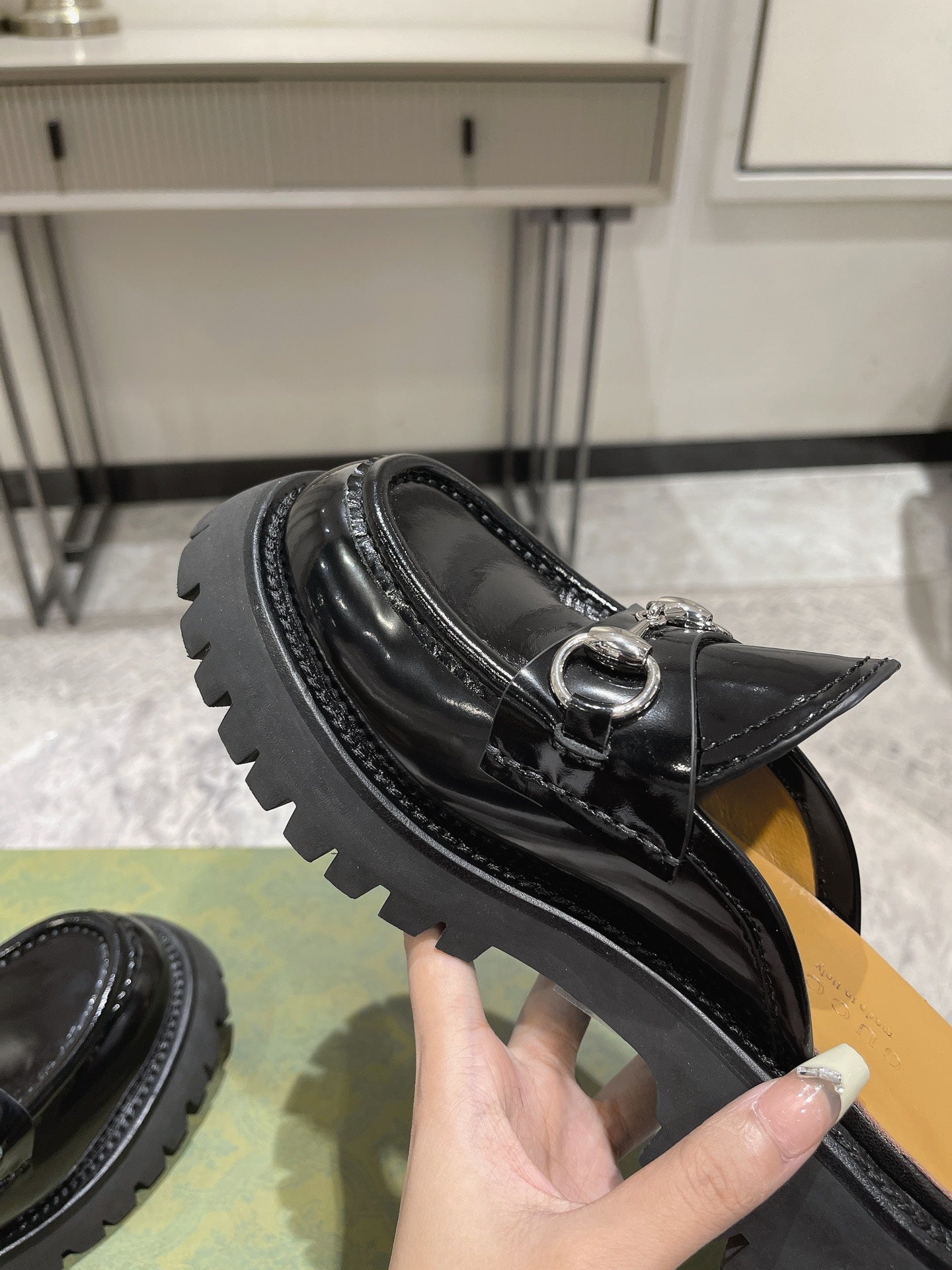Black GG Mule