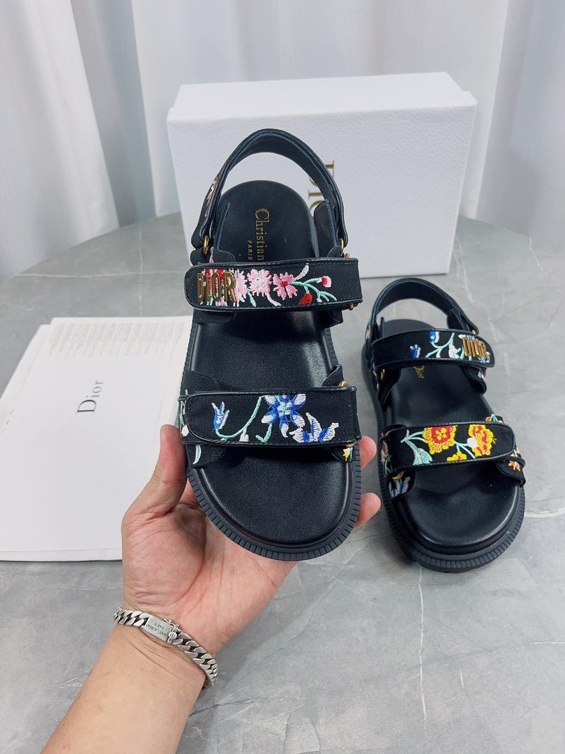 Black Multicolor DA Sandal