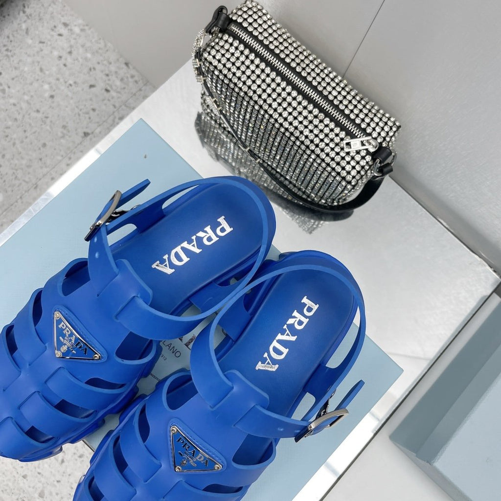 Blue PF rubber sandals