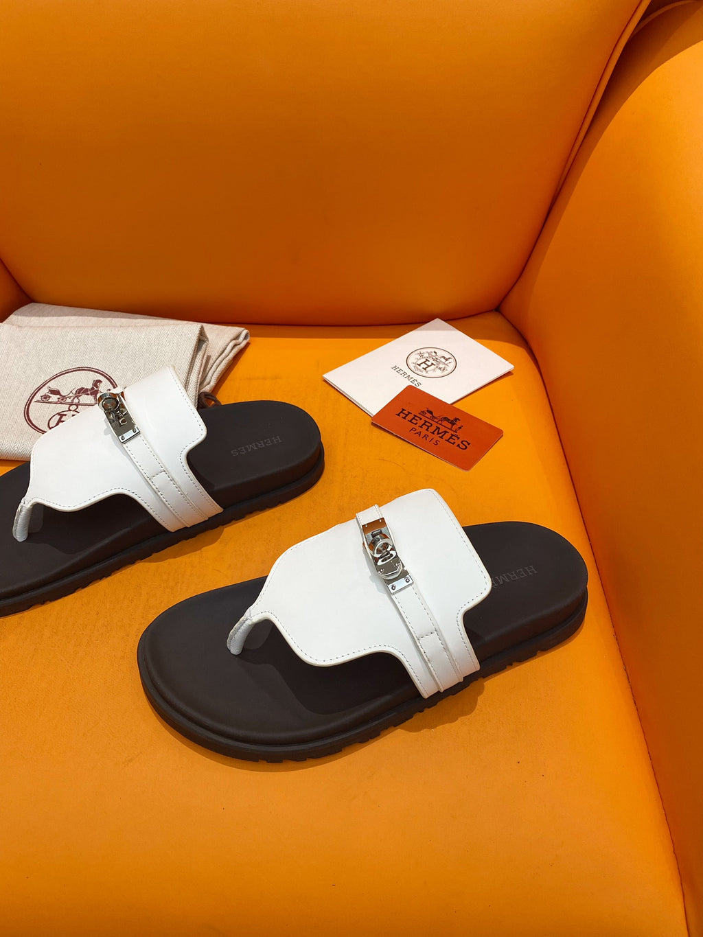 Men's Blanc HE Sandal With Palladium-Plated Buckle