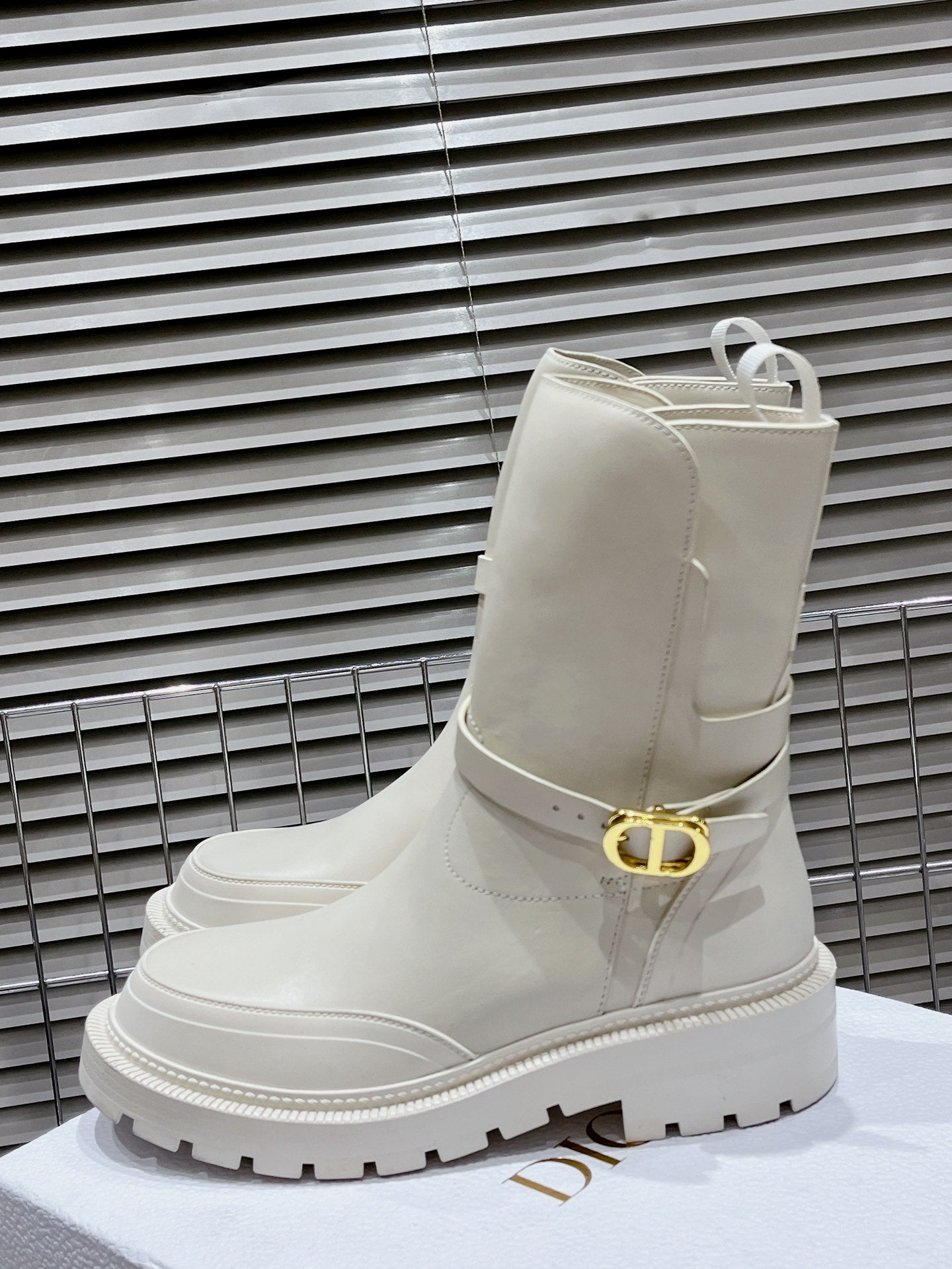 White Empreinte Ankle Boot