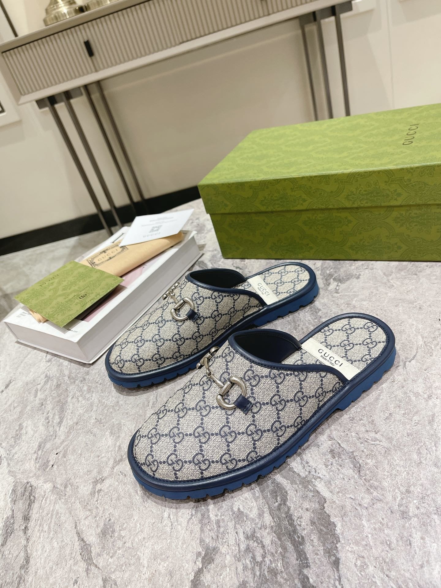 Blue GH men's slipper