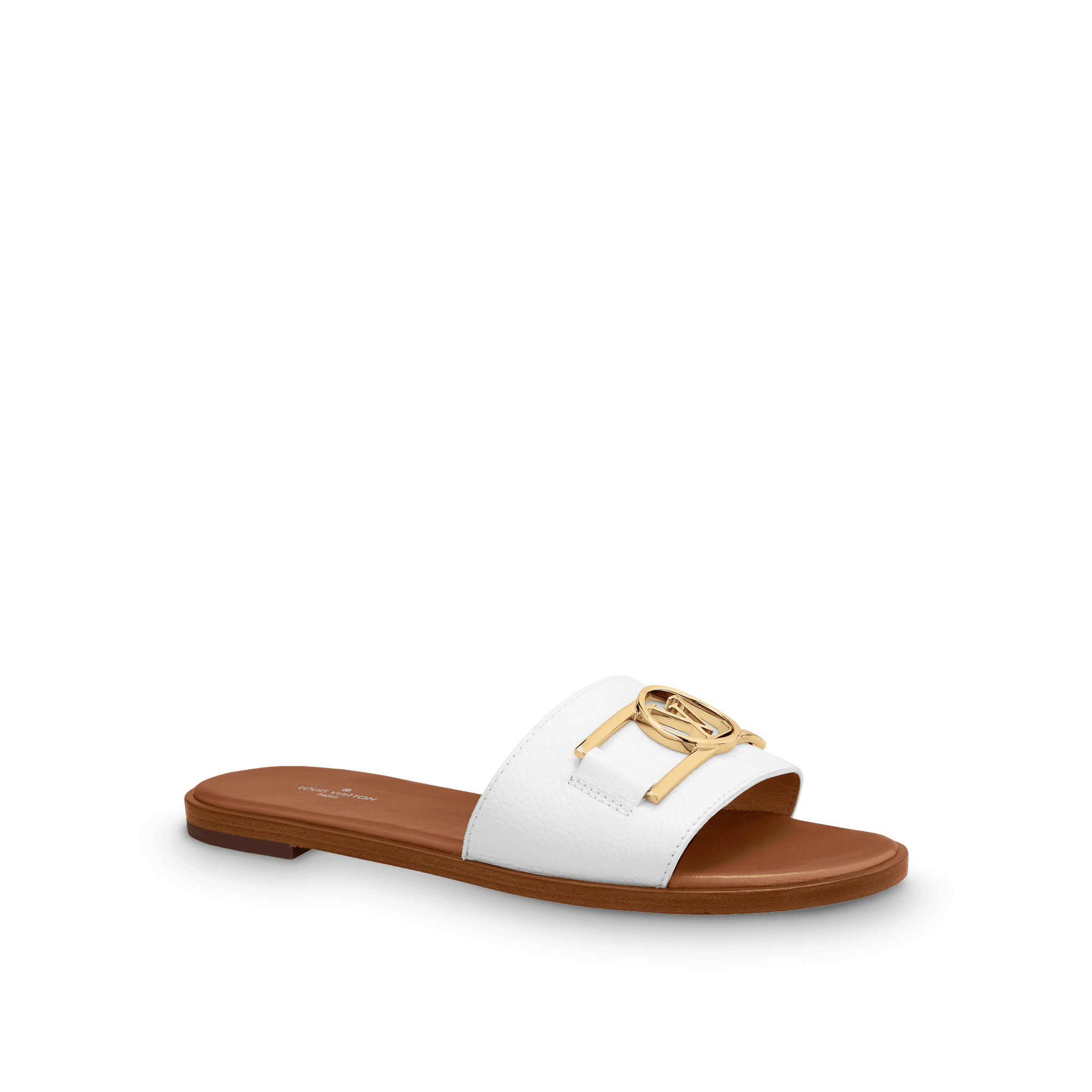 White LI flat mule
