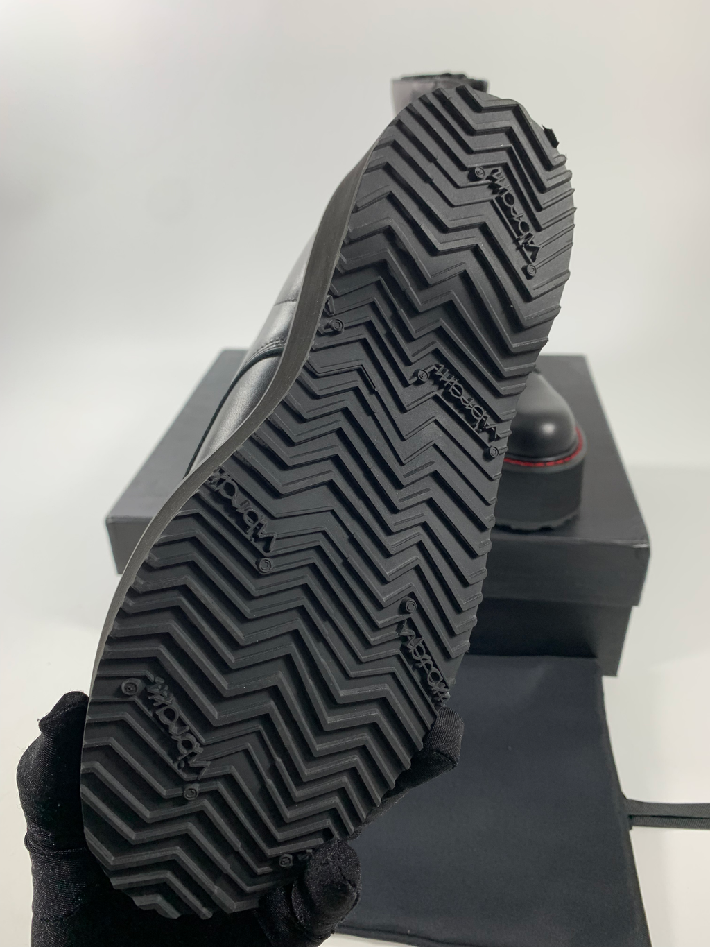 Black Double Stack Boot