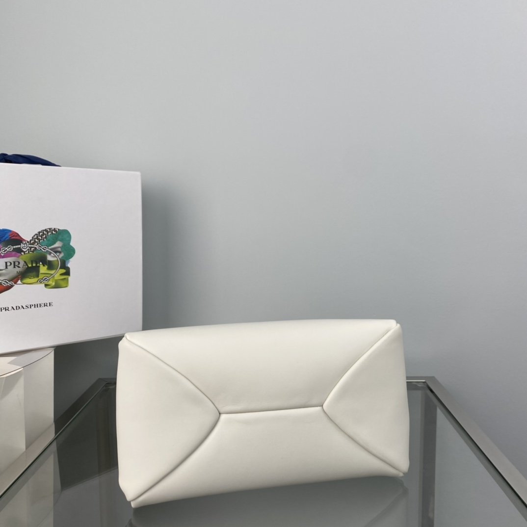 White PM small leather bag