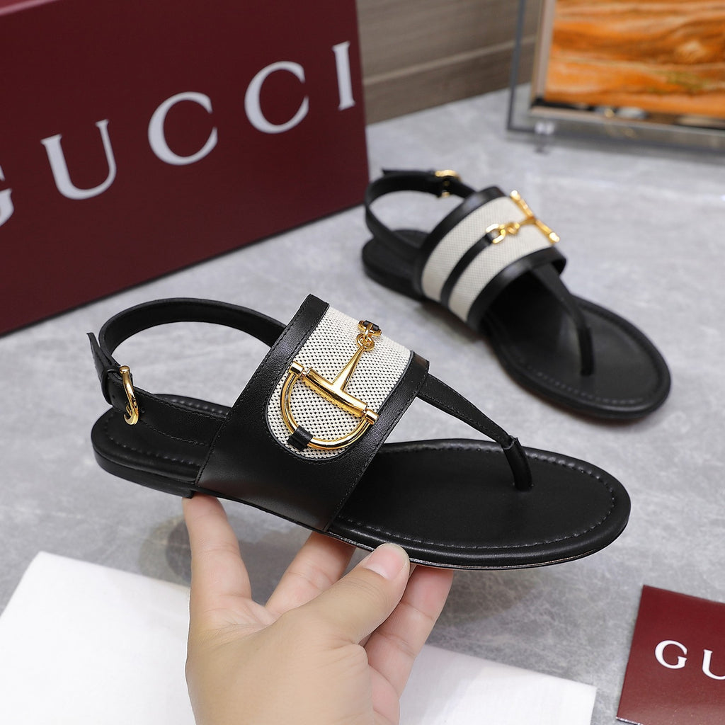 Black Thong Sandal